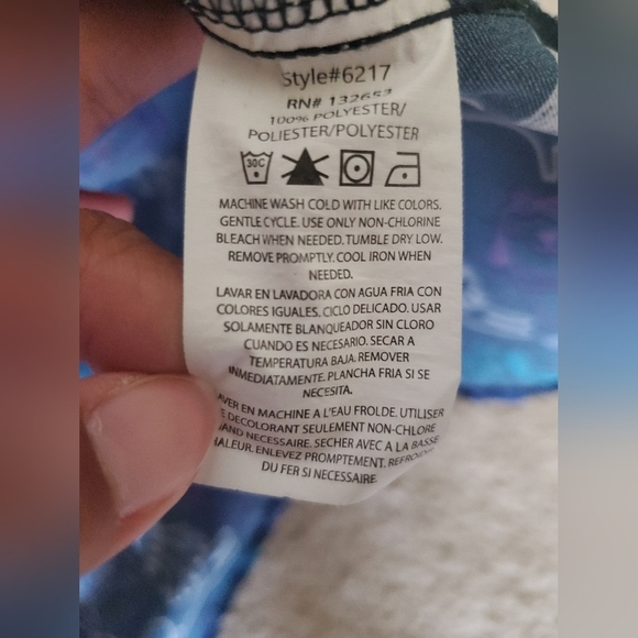 Wonderwink Dog Print Scrub Top - Picture 9 of 9